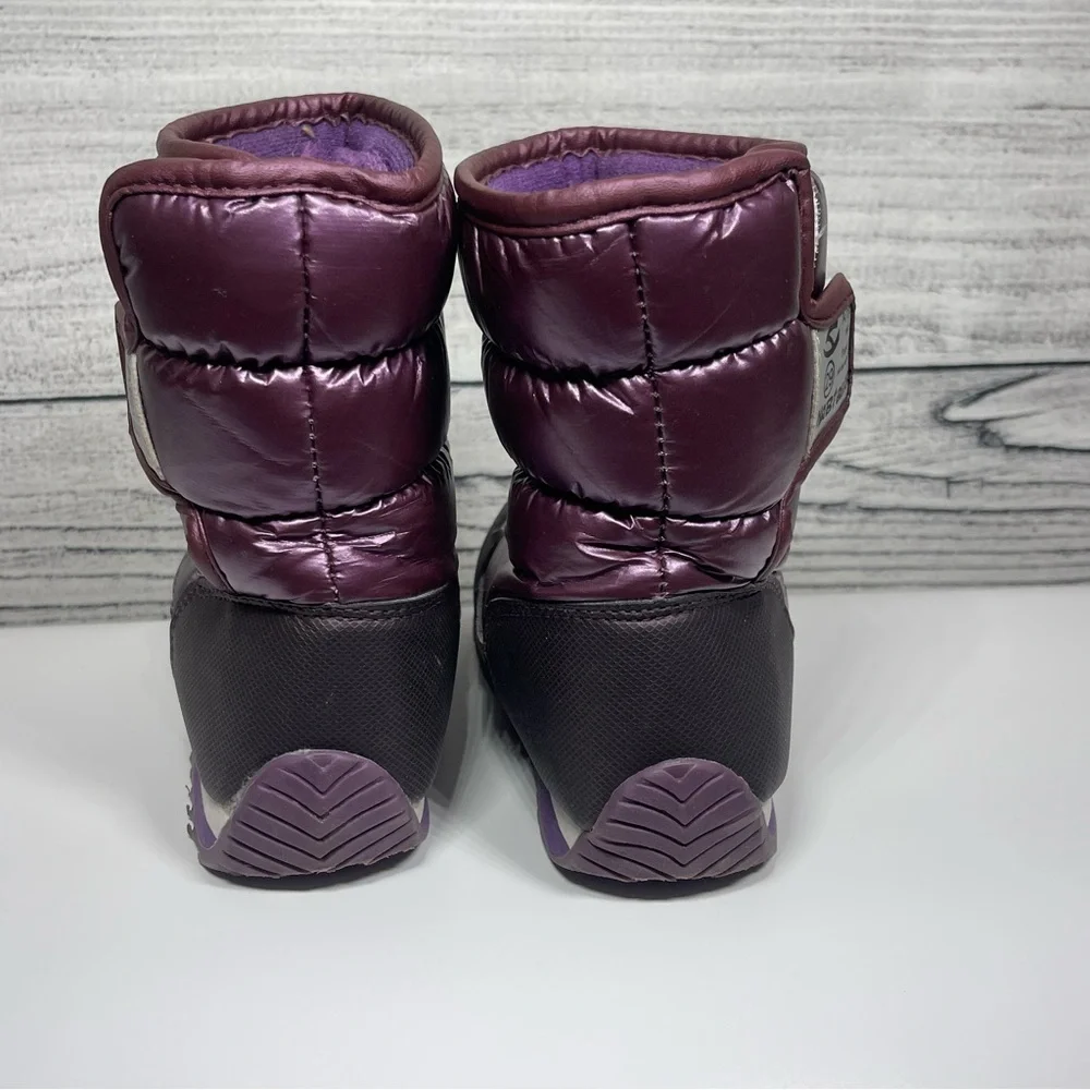 Tanleewa Waterproof Kids Snow Boots Warm Faux Fur Sz 29 - Picture 4 of 8